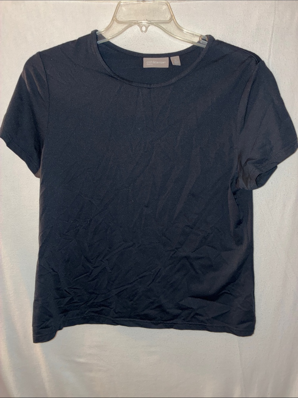 Croft & Barrow Women’s Black Short Sleeve Crewneck Tee